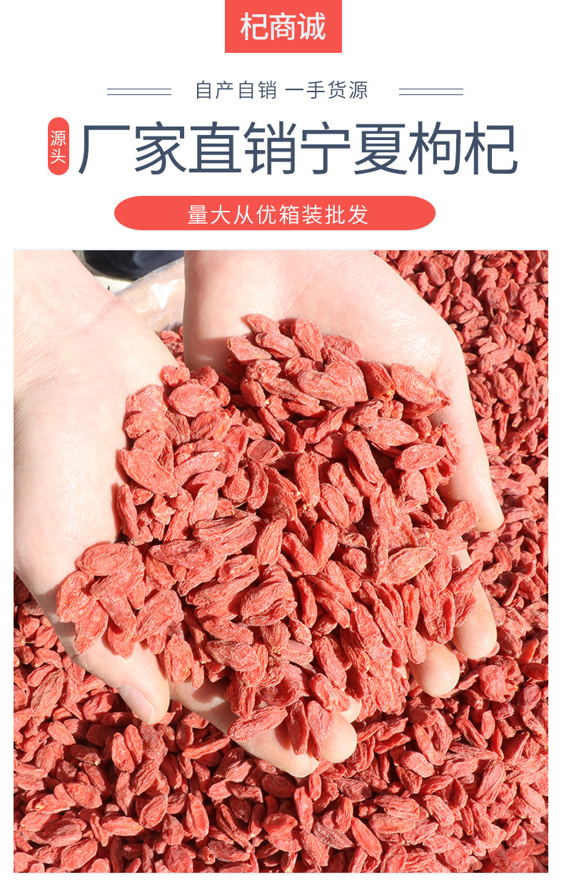 2020新貨寧夏枸杞中寧甲乙特優級枸杞40斤散裝枸杞整箱批發 品質與商機的完美結合